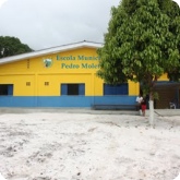 Comunicação - Quadra poliesportiva é construída na Escola Orlando